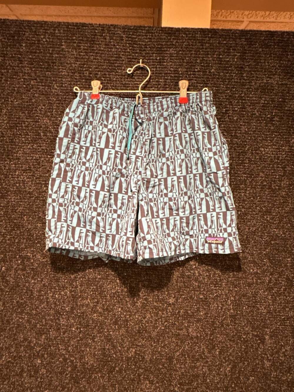 Patagonia Men's Geometric Print Swim Trunks